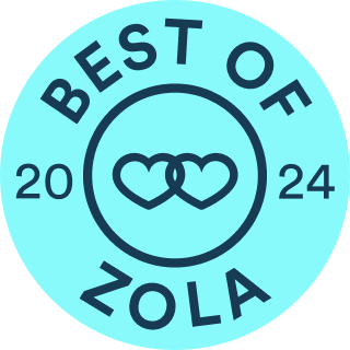 Best of Zola 2024 emblem awarded to Poppy & Hive Photography