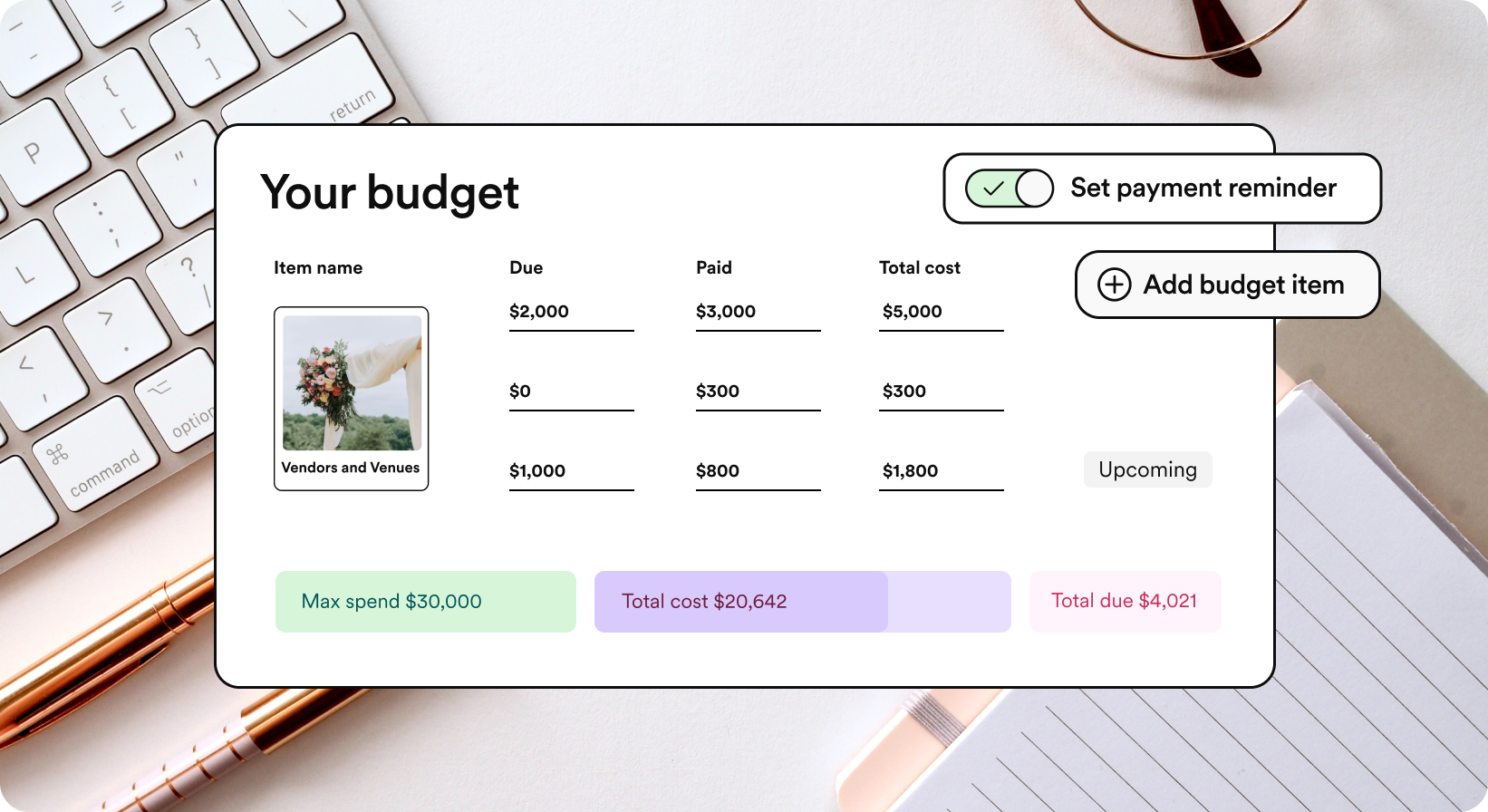 Free Wedding Budget Planner and Calculator Tool - Zola