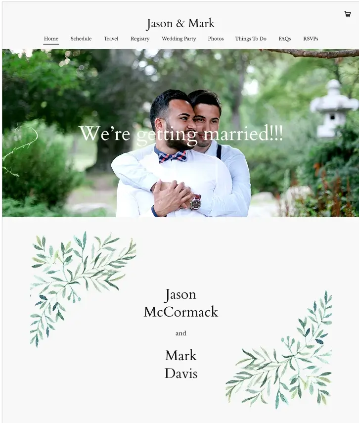 Zola's Eastwick website theme