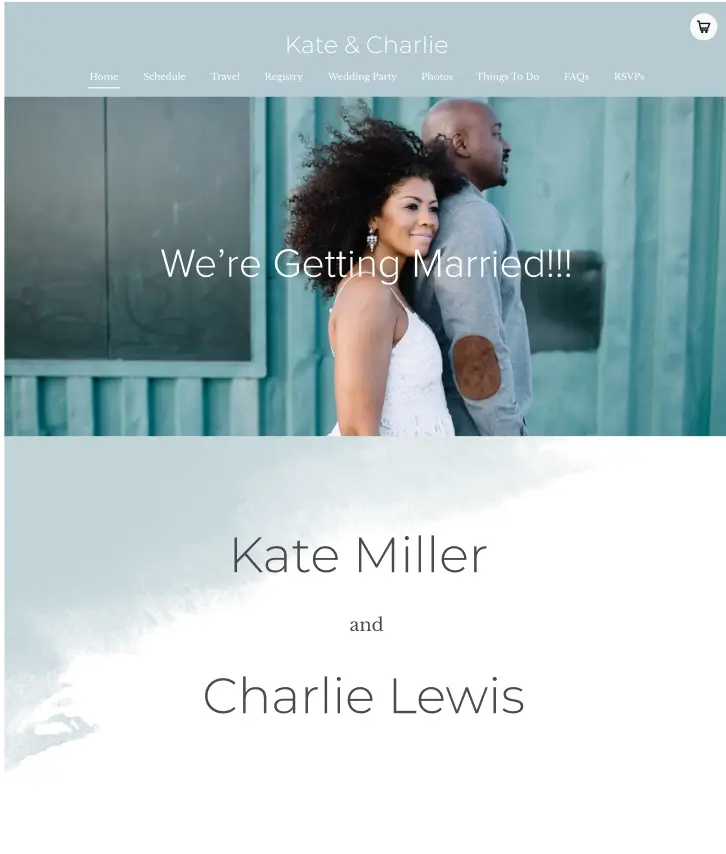 Zola's Waterfront website theme