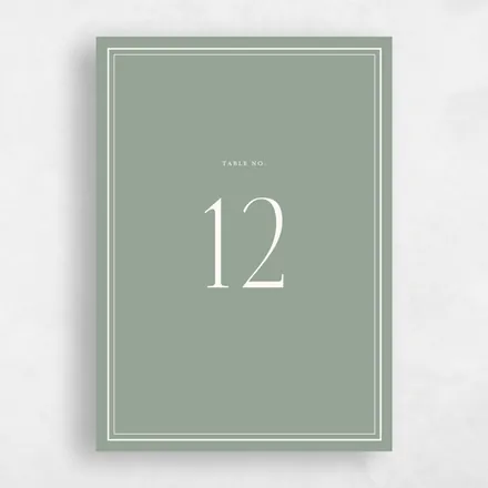 Table numbers
